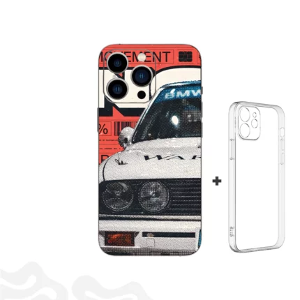 Retro Drive Skin – BMW E30 Legacy + Coque Transparente