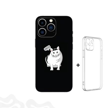 Purrfect Guard Skin – Cat Edition + Coque Transparente
