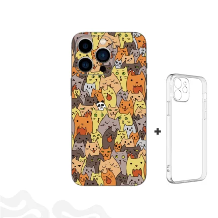 Feline Vibe Skin – Playful Edition + Coque Transparente