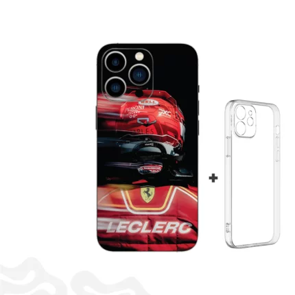 Leclerc Velocity Skin – Scuderia Ferrari #16 + Coque Transparente