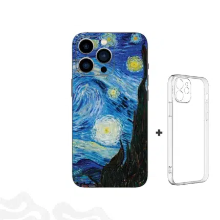 Starry Reverie Skin – Van Gogh Inspiration + Coque Transparente