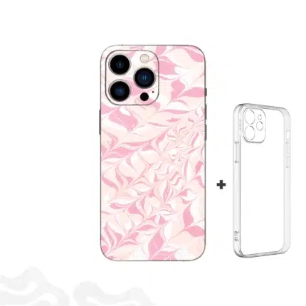 Blush Marble Drift Skin – Soft Elegance + Coque Transparente