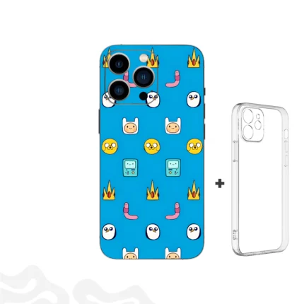 Adventure Time Skin - Cartoon Heroes - Coque Transparent