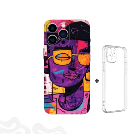 Abstract Canva Skin - Neo Portrait - Coque Transparent