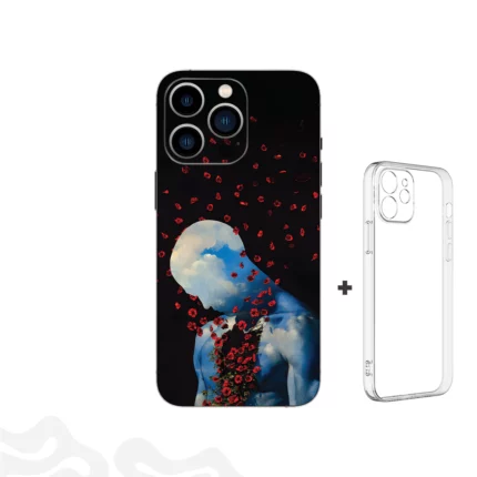 Surreal Growth Skin - Roses & Human - Coque Transparent