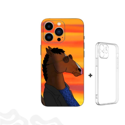 Sunset Reflection Skin - Bojack Portrait - Coque Transparent