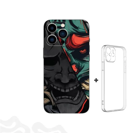 Dual Oni Presence Skin - Samurai Mask - Coque Transparent