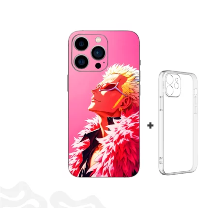 Heavenly Flamingo Skin - Doflamingo Portrait - Coque Transparent