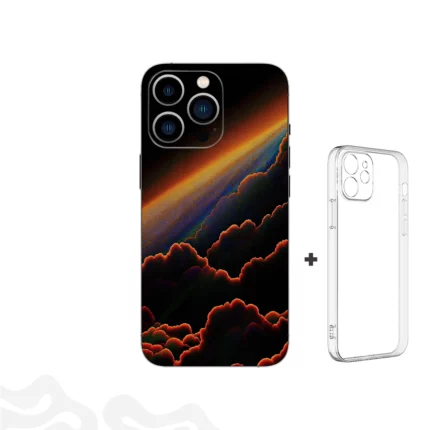 Astral Flare Skin – Cosmic Backlight + Coque Transparente
