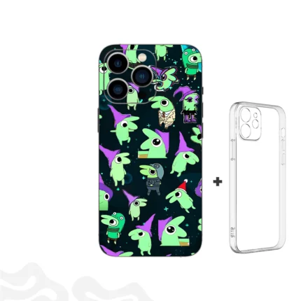 Glep Chaos Skin - Smiling Friends Pattern - Coque Transparent