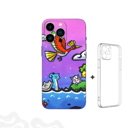 Johto Legends Skin - Ho-Oh Sky Journey - Coque Transparent