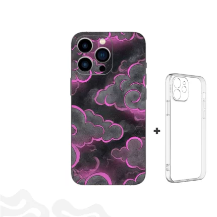 Neon Nimbus Skin – Urban Iconography + Coque Transparente