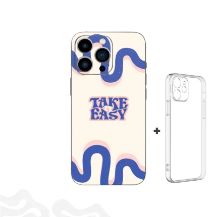 Take It Easy Skin – Retro Bubble + Coque Transparente