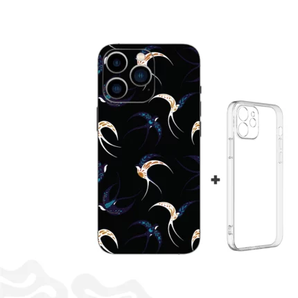 Celestial Flight Skin - Swallow Folk Art - Coque Transparent