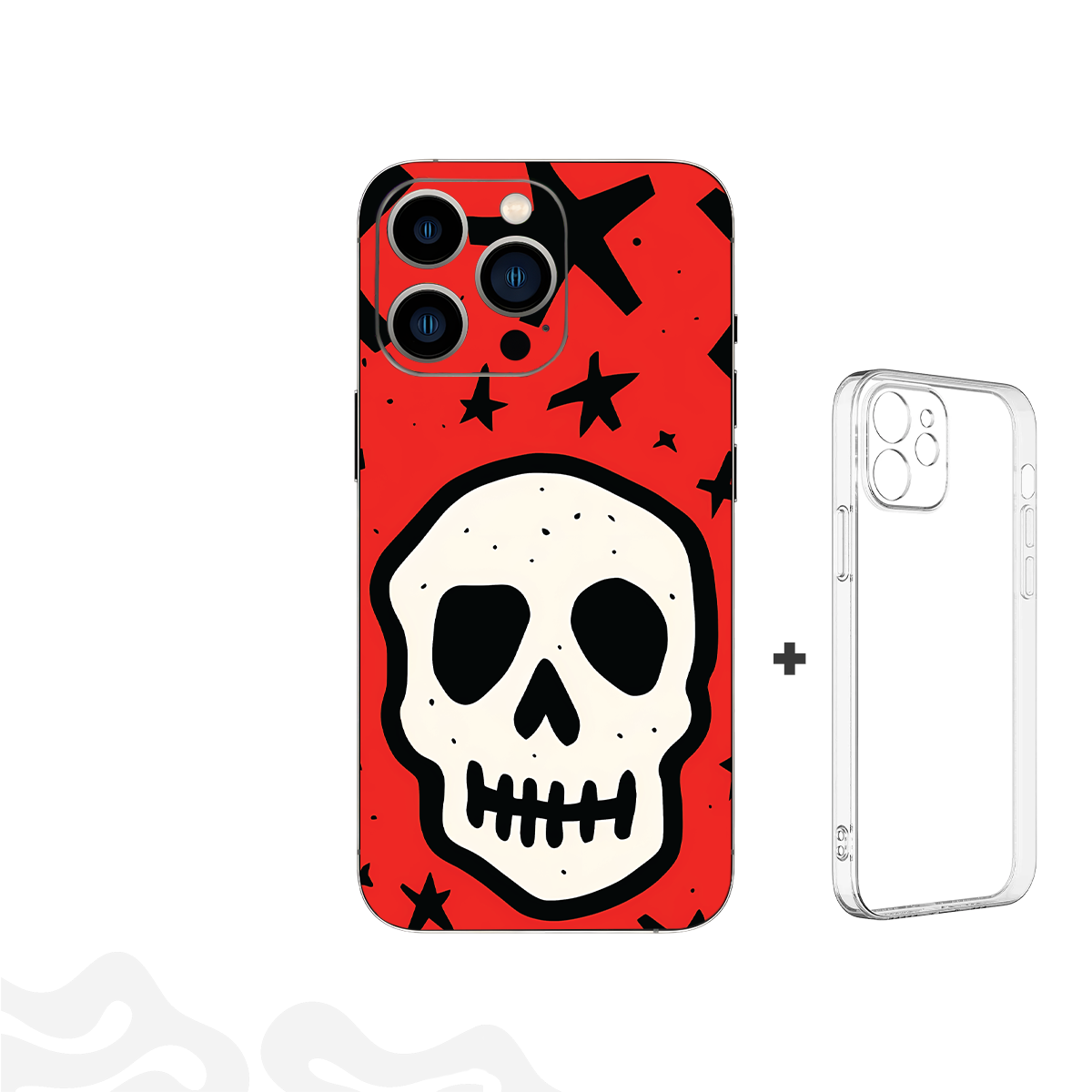 12 Crimson Skull Skin – Tim Armstrong Limited + Coque Transparente - Image 1