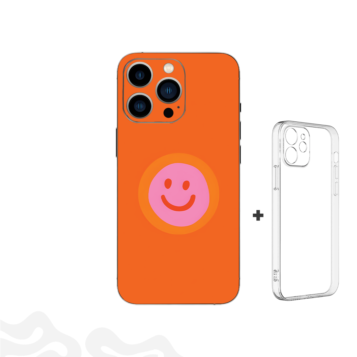 14 Sunset Smile Skin – Retro Happy Vibes + Coque Transparente - Image 1