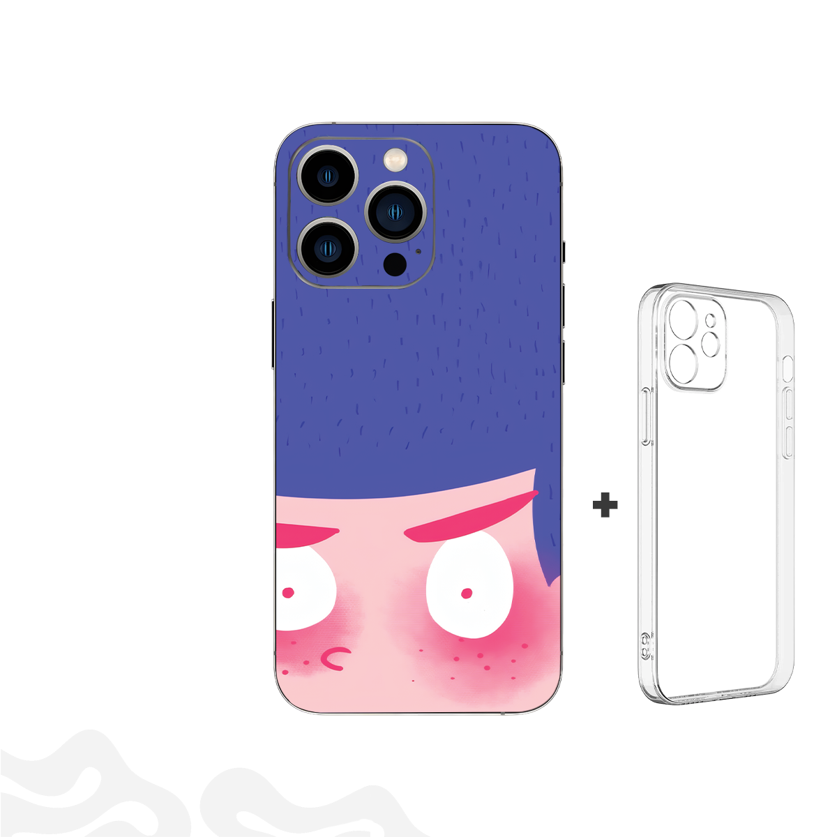 6 Blush Burst Skin – Anime Expression Art + Coque Transparente - Image 1