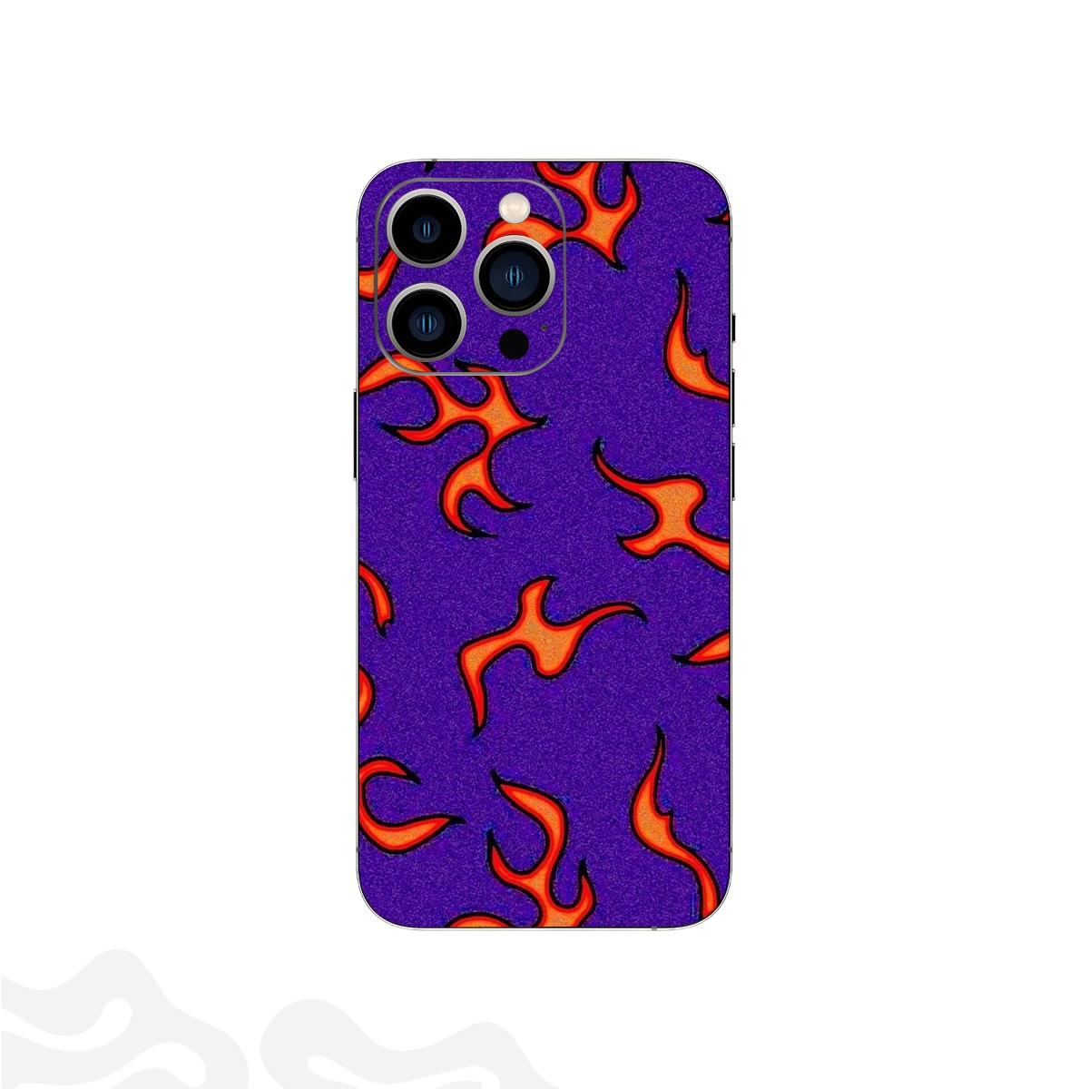 03 Purple Ember Skin – Y2K Flame Pattern - Image 1